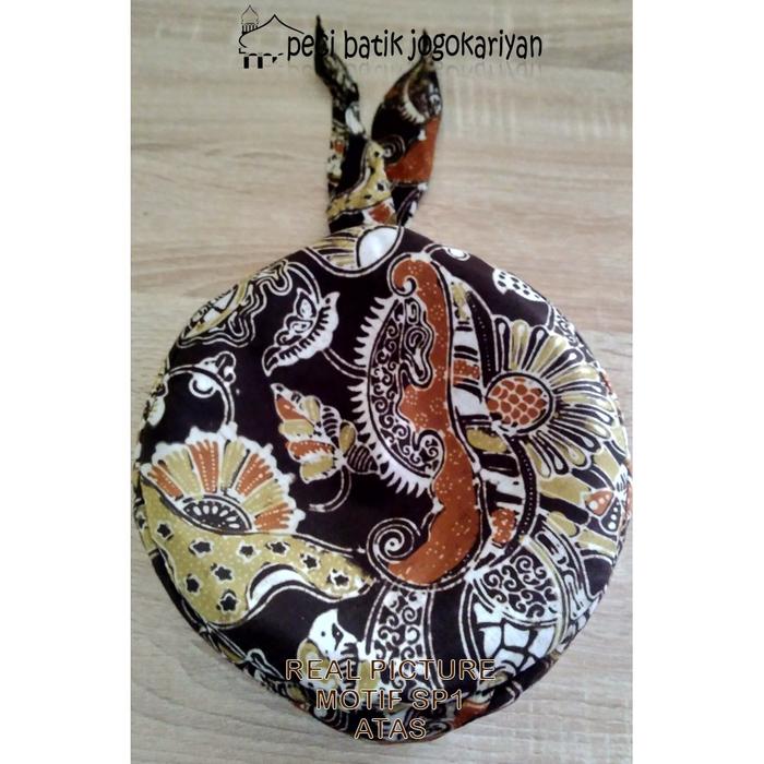 JOGOKARIYAN Peci Batik Jogja Asli Motif Terbaru Songkok Kopeah Dewasa Motif (SP1 Kipas)