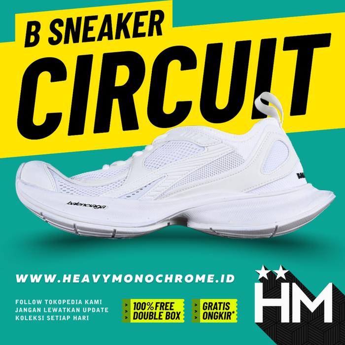 B Circuit Sneaker White WFLGY0120 (Size 35-46 Sepatu Branded