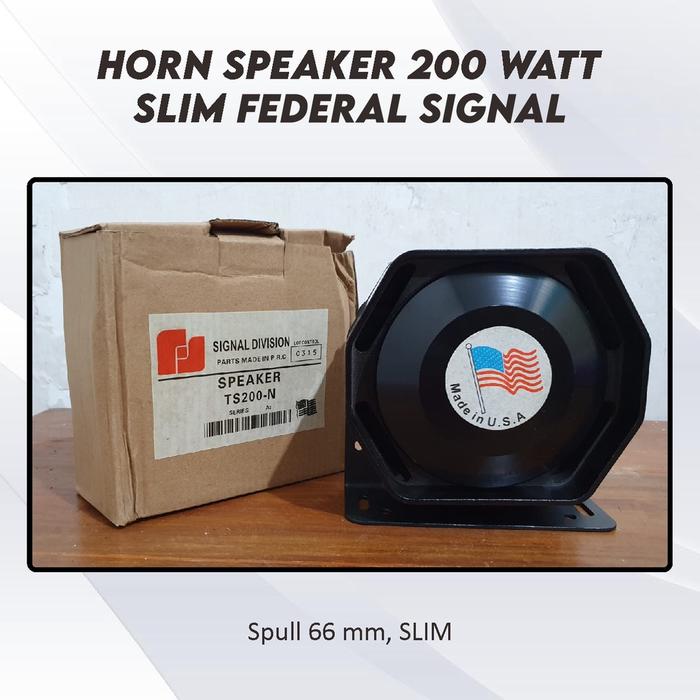 Federal Signal Original Toa Speaker Slim 200w TS200n patwal sirene Toa Sirine Tipis Klakson speaker 