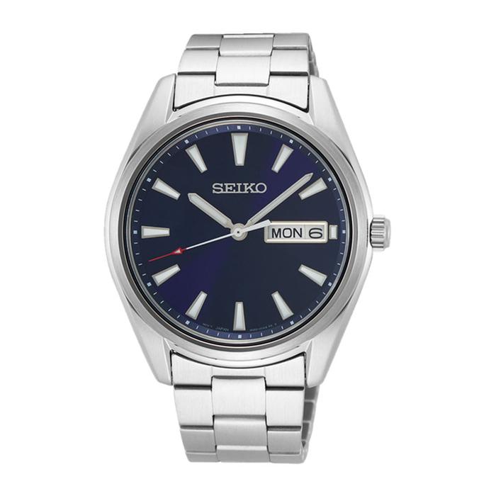JAM SEIKO PRIA ORIGINAL QUARTZ STAINLESS Dial Biru SUR341P1 SUR341 CT