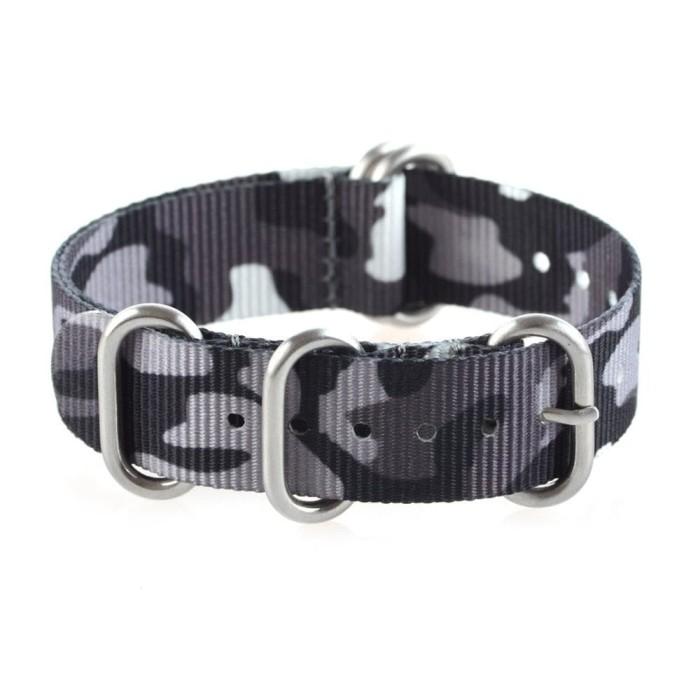 New Nylon Nato Zulu For Garmin Fenix 3 D2 - Strap Tali Jam Band Camo Grey