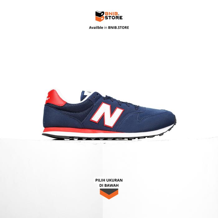 Sepatu Sneaker Pria NB 500 Navy Red [GM500MC2] Original