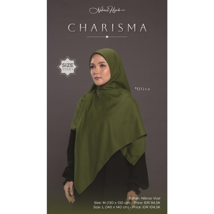 Nibras Charisma Sage Green Broken White Beige Taupe Light Grey Mauve Lavender Hijab Segi empat Jumbo
