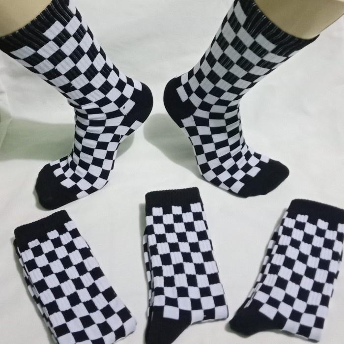 Checkerboard Chess Sock KAOS KAKI CATUR OLD SKOOL