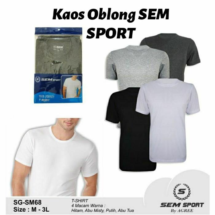 eL- Kaos Oblong SEM SPORT Pria Dewasa Kaos Dalam Pria Dewasa SEM SPORT