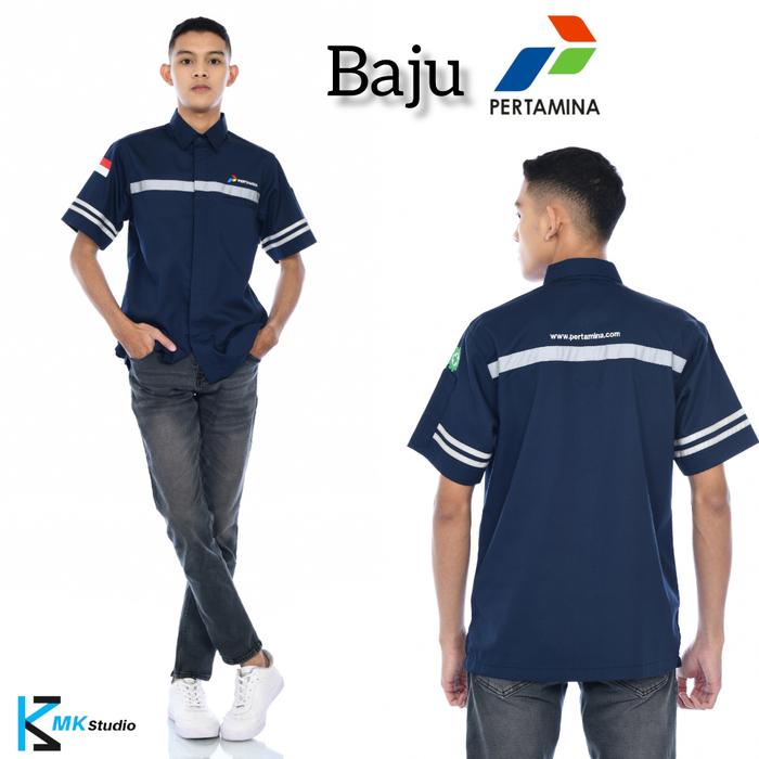 eL- Baju Pertamina/Baju spbu Pertamina/Seragam Pertamina/Seragam Pertamina spbu/Baju Proyek Lapangan