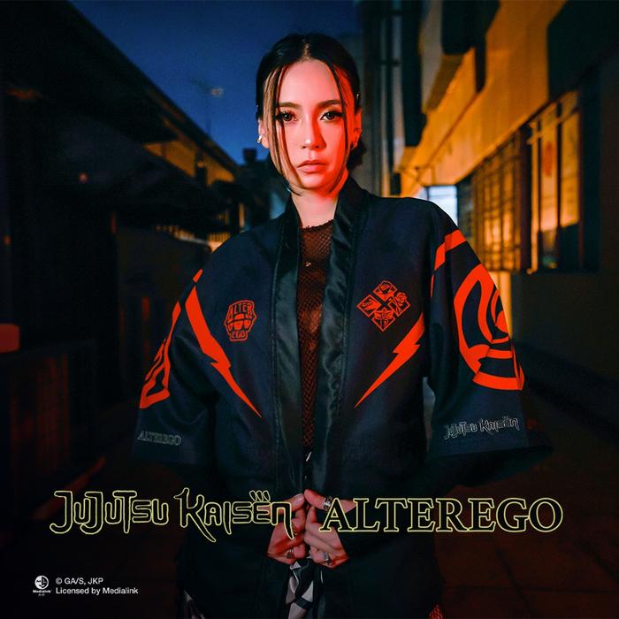 eL- ALTER EGO X JUJUTSU KAISEN HAORI KIMONO BLACK RED