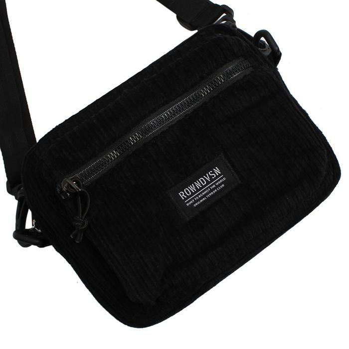 PROMO Rown Dvsn Official Sling Bag Black - Rown Division Official Tas Selempang Swordsz Black - ST03