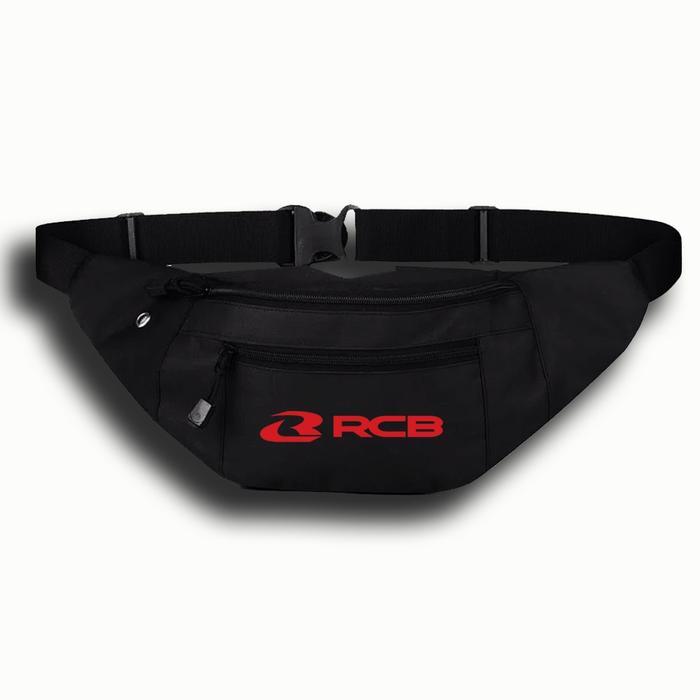HOT PROMO WAISTBAG PRIA RCB RACING BOY TAS PINGGANG SLINGBAG HITAM