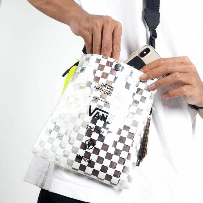 HOT PROMO Vans AP Neon Tag Crossbody Bag White - Slingbag Vans