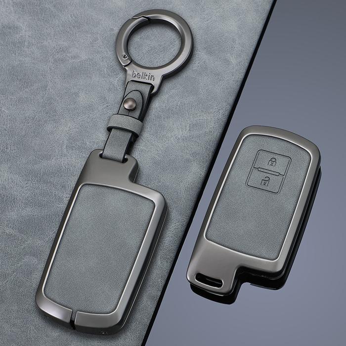 AKSESORIS MOTOR Zinc alloy leather Car Remote Key Case Cover Shell for Toyota Auris Camry RAV4 Avalo
