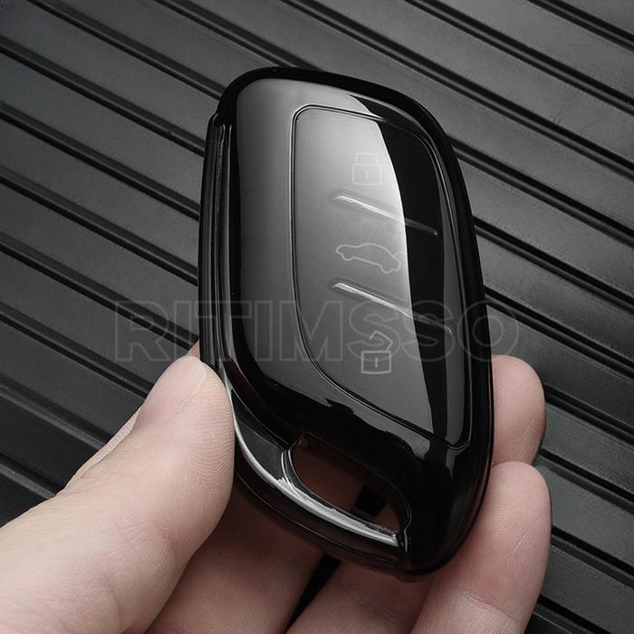 AKSESORIS MOTOR Car Remote Key Case Shell Cover for MG ZS HS 5 6 EZS Soft Transparent TPU Car Key Ca
