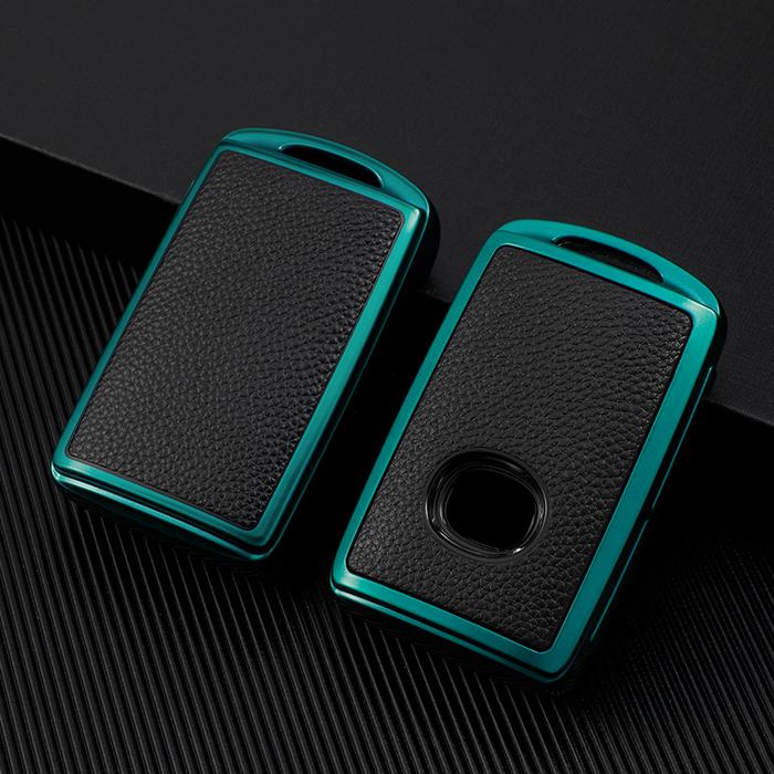 AKSESORIS MOTOR Leather TPU Key Case Shell Fob for Mazda 3 Alexa CX4 CX5 CX-5 CX8 CX-30 CX30 2019 20