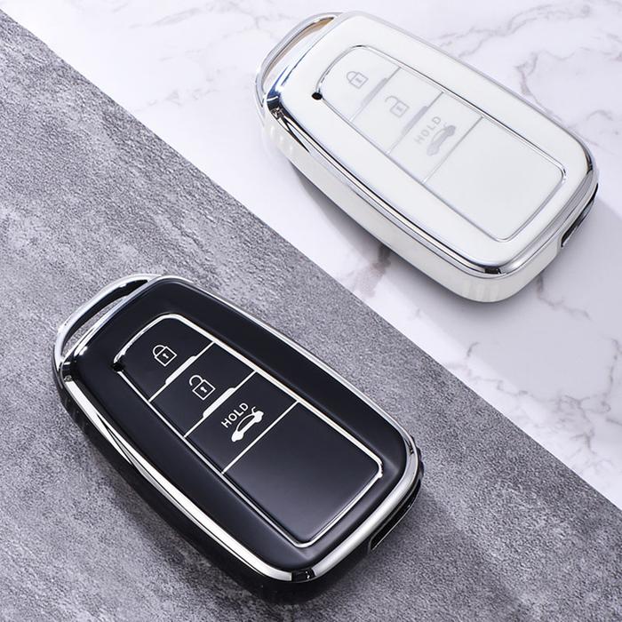 AKSESORIS MOTOR TPU Car Remote Key Cover Intelligent Fob Case for Toyota Prius 20 RAV4 Camry 70 CHR