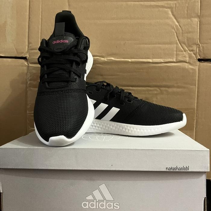(New) Adidas Running Sepatu Puremotion Wanita Hitam H00589 - Baru