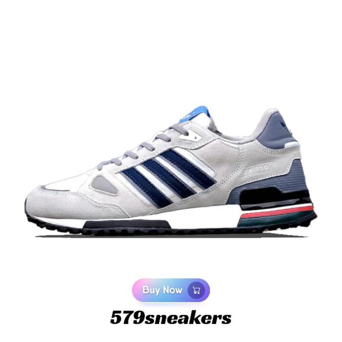 (New) Adidas Zx750 Shoes Men'S Grey Stripe Black Original 100% - Sepatu Adidas Zx 750 Original