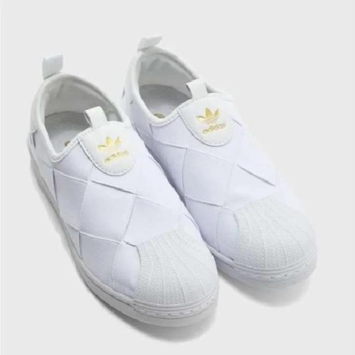(New) Sepatu Casual Adidas Wanita Superstar Slip On W Fv3186