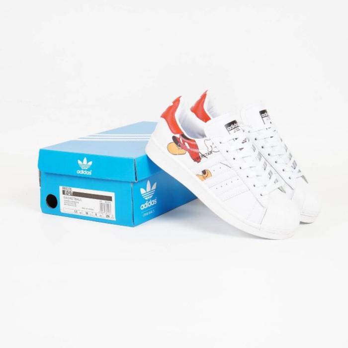 (New) Sepatu Adidas Superstar X Mickey Mouse White 100%Bnib