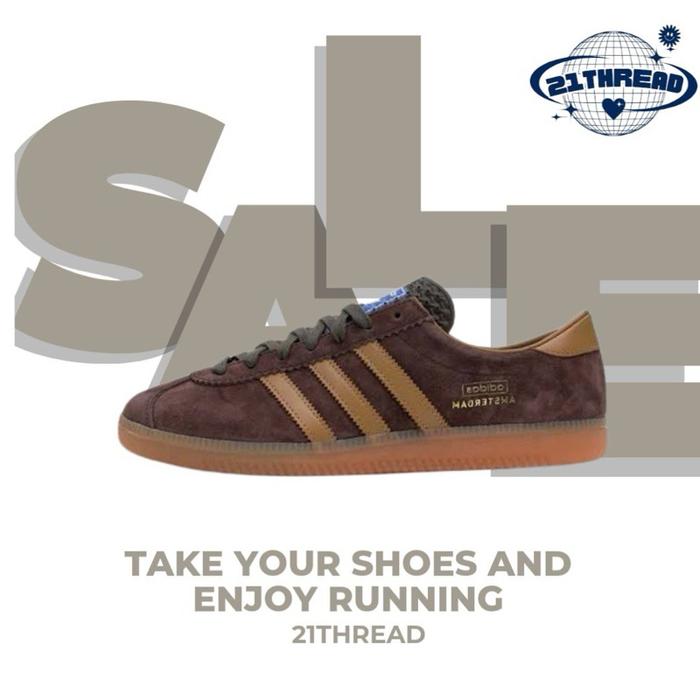(New) (21Thread) Adidas Amsterdam Dust Rust 100% Original Bnib