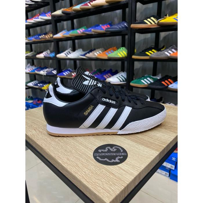 (New) Adidas Samba Super [Black/White] #019099 Hagusneaker Garansi 100% Original