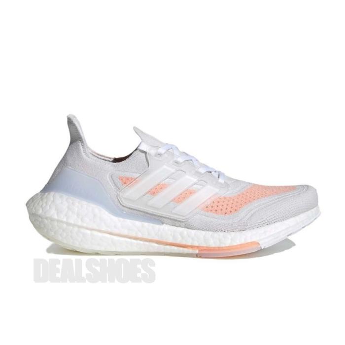 (New) Adidas Ultra Boost 21 White Glow Pink 100% Authentic Kode Artikel Fy0396