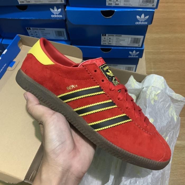 (New) Adidas Bern Archive City Series Exclusive Red & Blue Gold Bnib