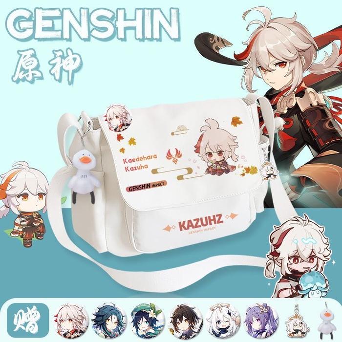 Genshin Impact co-name around Zhongli Xiao Kazuha cross backpack