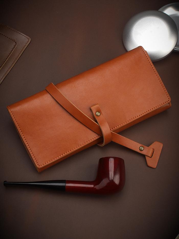 FIREDOG PU Leather Tobacco Smoking Pipe Bag Portable Cigarette Accessories Storage Case