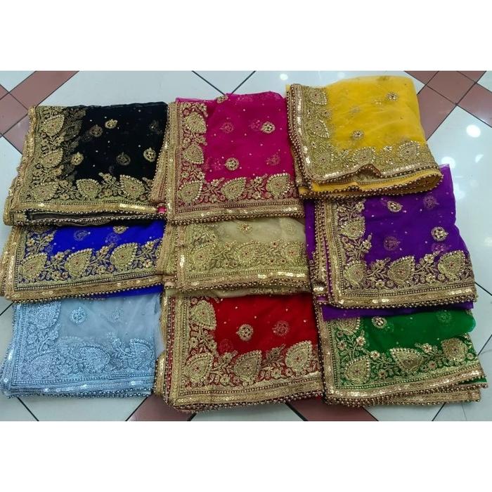 selendang india kerudung kepala wedding india muslim adat dupatta kerudung mewah pengan bollywood pa