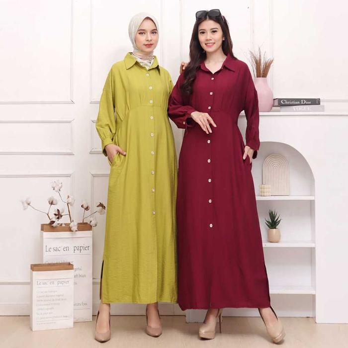 Midi Dress Tara Midi Dress Polo Linen Hian New