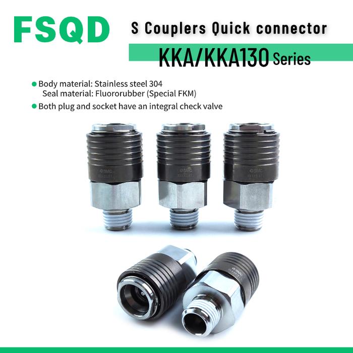 KKA4S-02M KK130P KK130S-03MS 03F 02F 10H 04F 12H 8H 65N 03F 50N 04MS 13B 02MS  S Couplers Quick conn