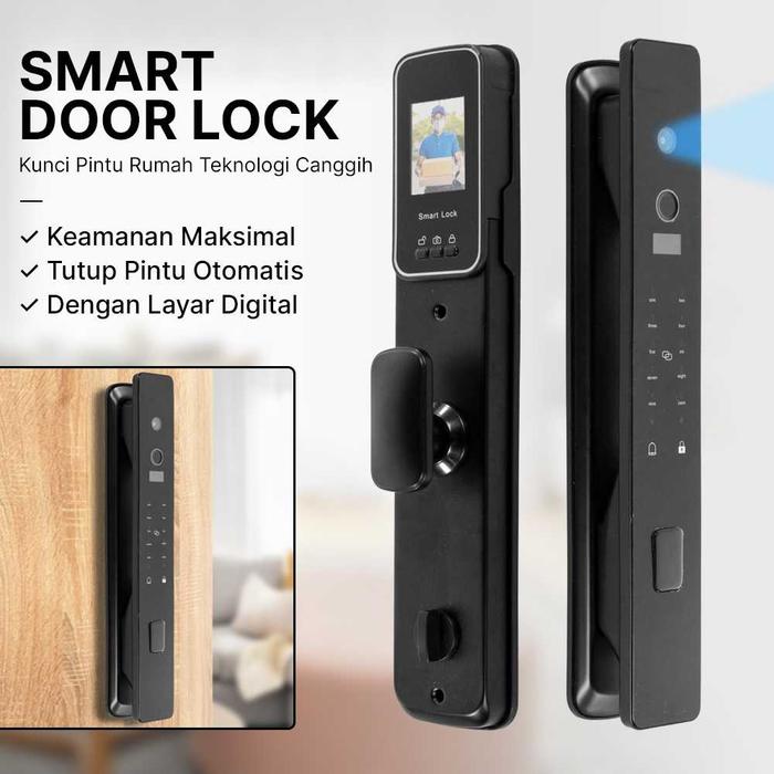 ALOY-X Smart Door Lock Kunci Pintu Rumah Fingerprint Password Key Card - A-X-10