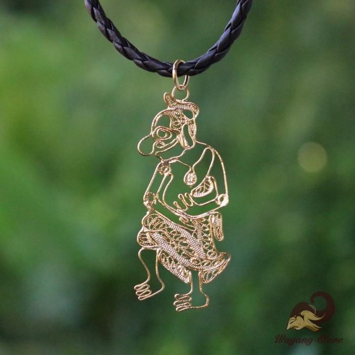 Liontin Emas Wayang Gareng 6 cm