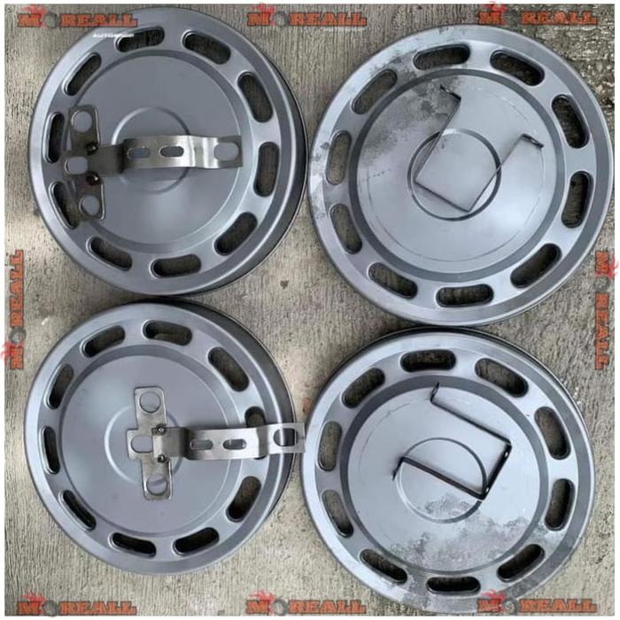 Wildop truk Adiputro plat besi 4bj bonus pangkon tutup velg wheldop untuk pickup r14 truk / bus ring