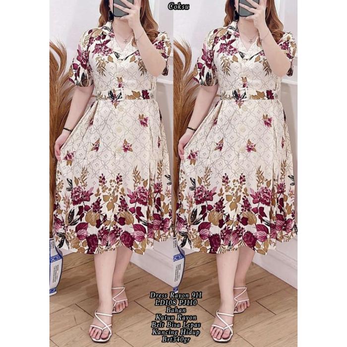 SO DRES RAYON 911 KATUN RAYON 340GR #pakaian wanita berkualitas