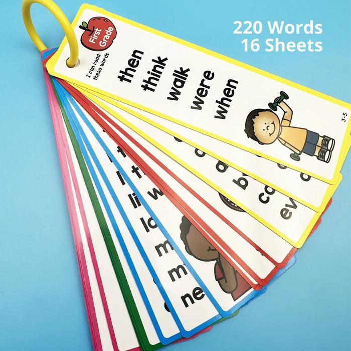 220 Words High Frequency Words English Words Cards Children Bookmarks Reading School Training Aids F