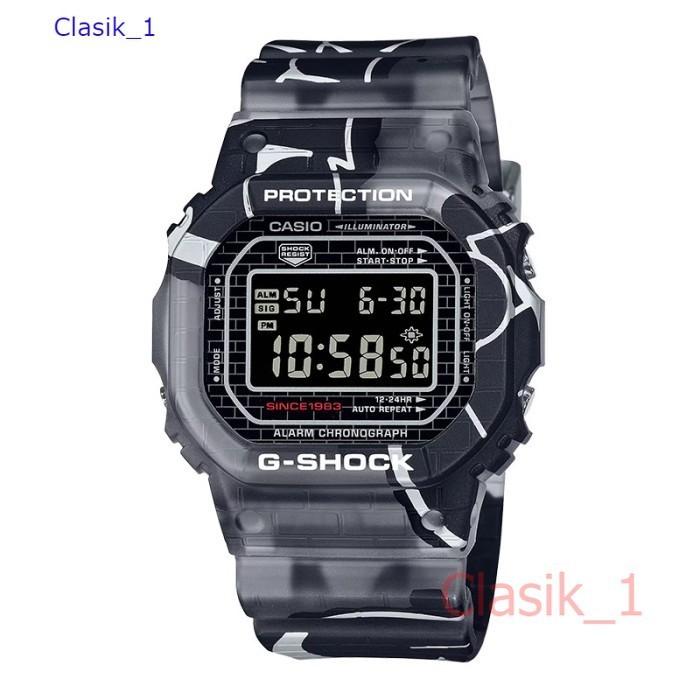 Original 100%!! Casio G-Shock DW-5000SS-1DR DW-5000SS-1 DW-5000SS DW5000SS Jam Tangan Pria