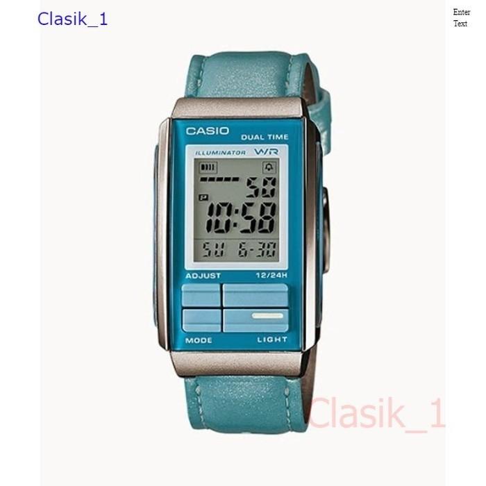 Original 100%!! CASIO LA-201WBL-2ADF - Jam Tangan Wanita - Biru Muda