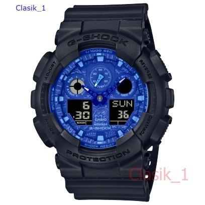Original 100%!! Casio G-Shock GA-100BP-1ADR GA-100BP-1A GA-100BP-1 GA-100BP GA100BP Jam Tangan Pria