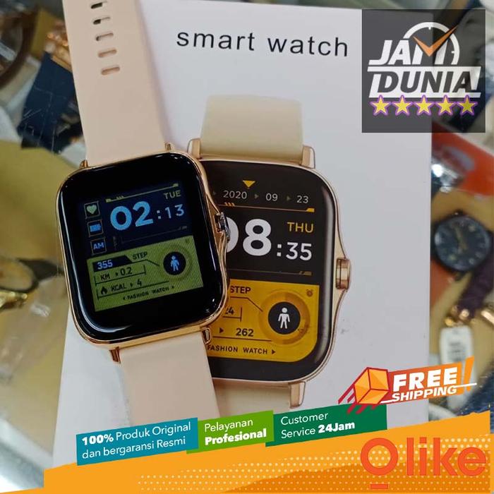 JAM TANGAN WANITA OLIKE SMARTWATCH W11 PEACH OLIKE W11 PEACH WATCH CT