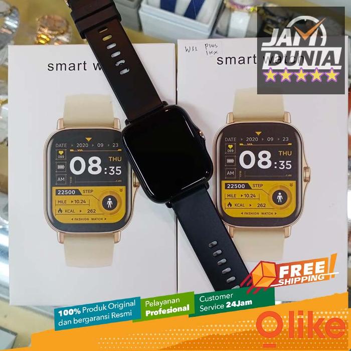 JAM TANGAN WANITA OLIKE SMARTWATCH W11 BLACK OLIKE W11 PEACH WATCH CT