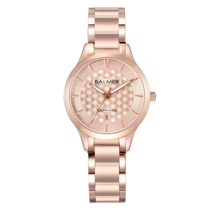 JAM TANGAN WANITA BALMER B.8195 JAM ORI BALMER 8195 FULL ROSEGOLD