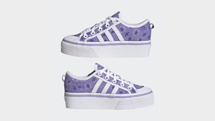SEPATU CASUAL ANAK ADIDAS NIZZA PLATFORM J HQ4291