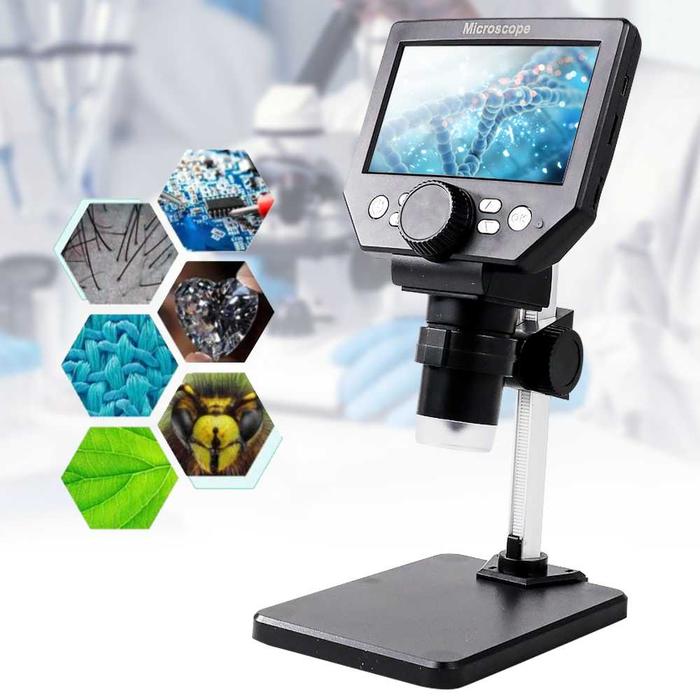 YURA Taffware Mikroskop Digital USB 1080P dengan Monitor and Stand - G1000