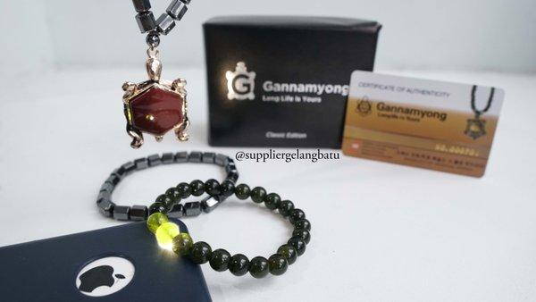 Black Jade Dan Kalung Kura Pardalis Gold Gannamyong Bersertifikat Ktp