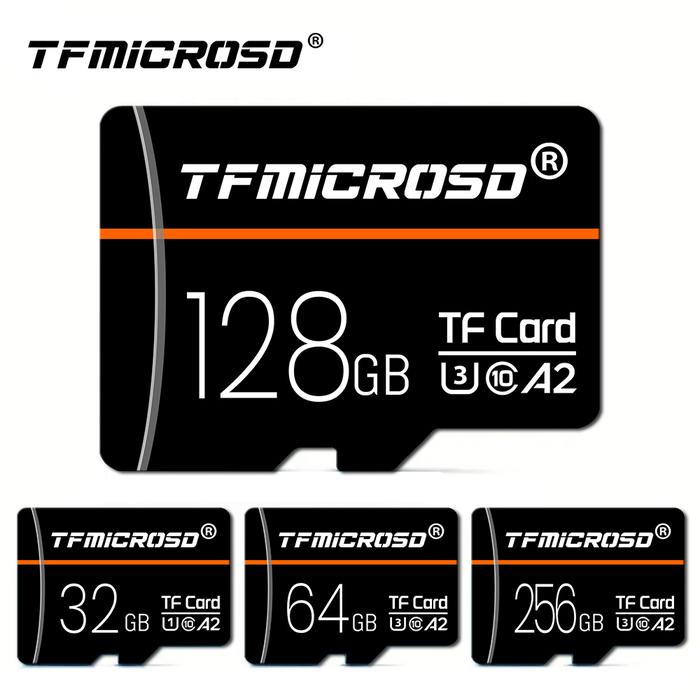 TFMICROSD Memory Card 128GB 256GB 64GB Class10 U3 Speed UP TO 30MB/s 32GB A2 UHS-I Mini Card For Cam