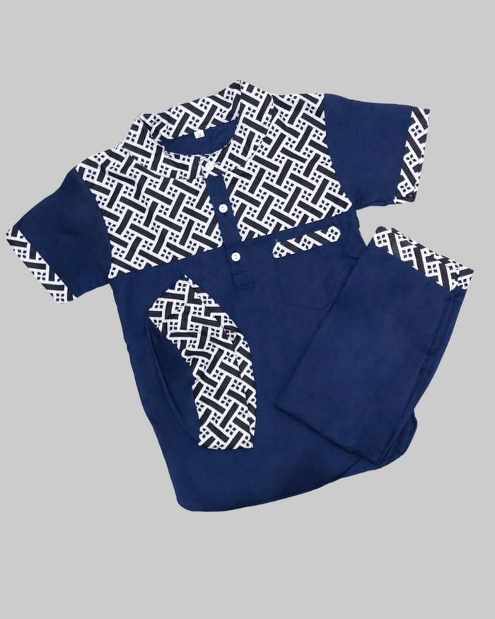 Promo Warna Hitam Gratis Ongkir Koko List Batik Kantong Bonus Peci Anak 1-10 Tahun Terbaru 2022 Paka