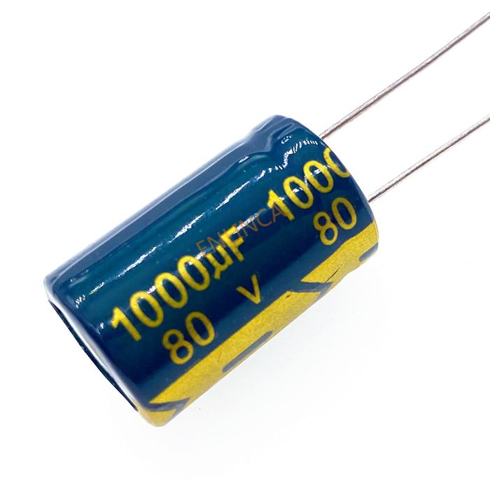 5pcs/lot 80v 1000uf High Frequency Low Impedance 80v1000UF Aluminum Electrolytic Capacitor Size 16*2