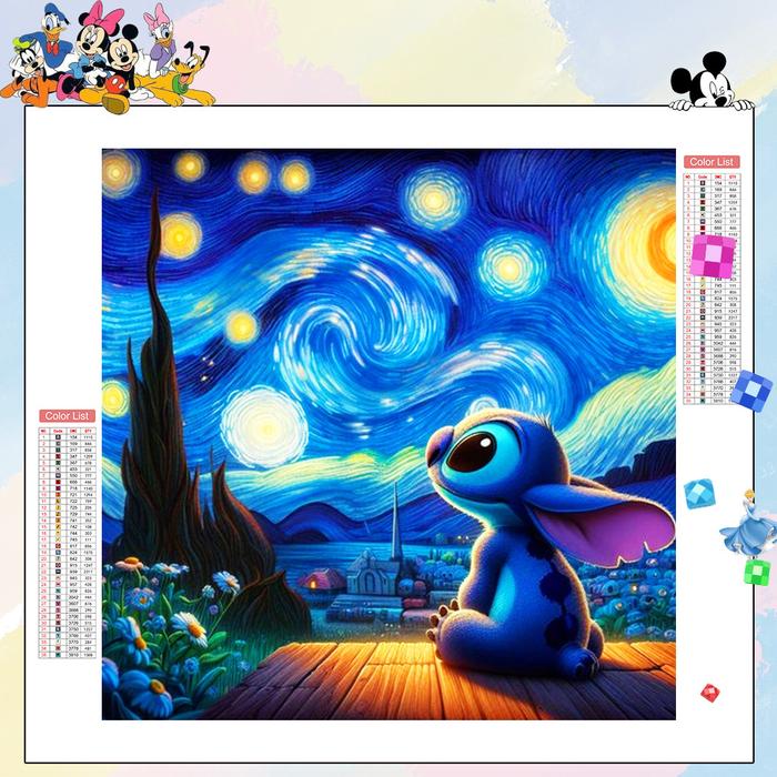 Disney Diamond Painting Cartoon Stitch Diamond Mosaic Landscape Craft Kit Handmade Gift Home Decorat