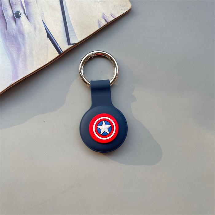 Anime Avengers Figure Apple Airtags Protective Case Cartoon Hero Tracker Trendy Card Airtgas Silicon